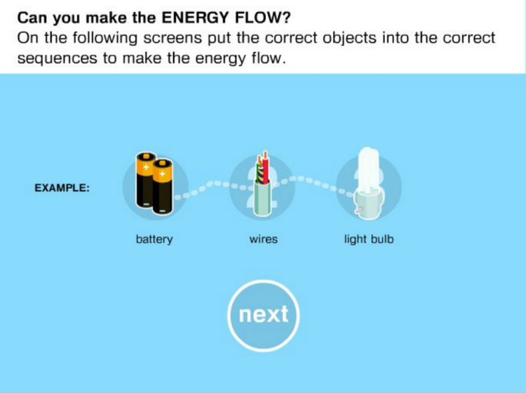 Energy Flows screenshot showing how energy flows