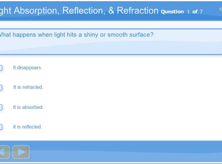 light absorption reflection refraction screenshot