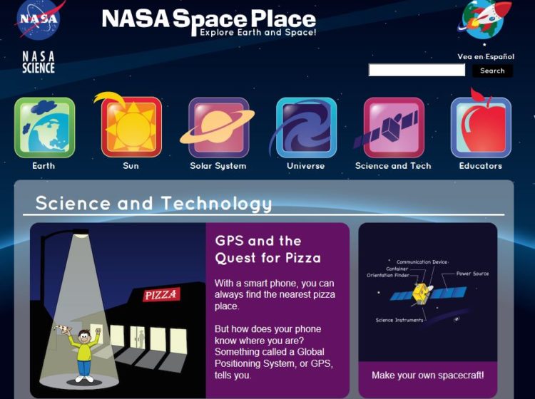 nasa space place screenshot