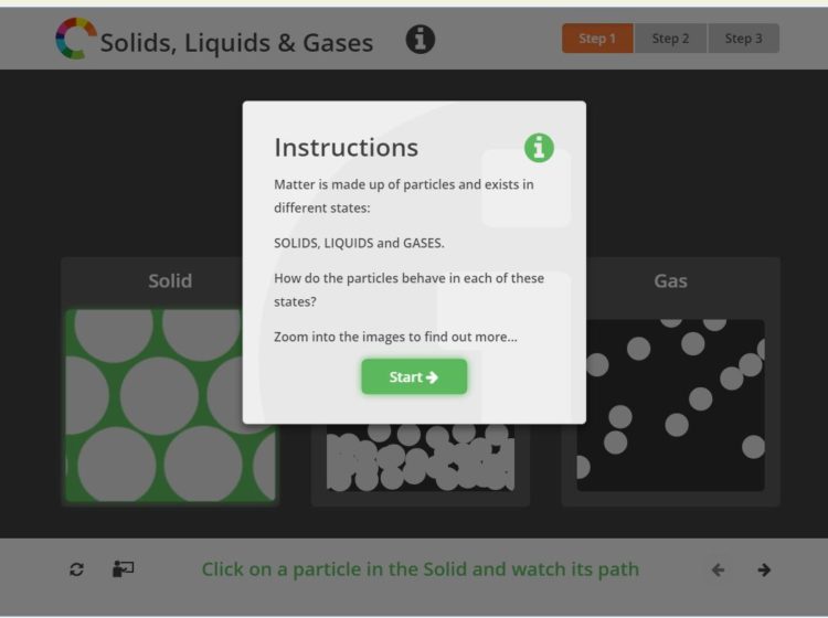solid liquid gas intro screenshot