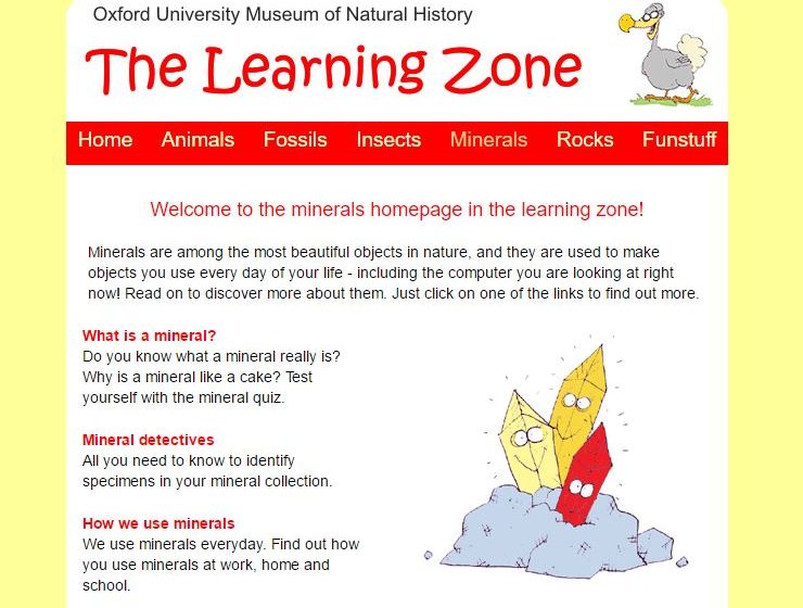 the learning zone screen shot