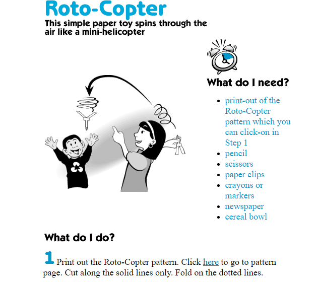 rotocopter experiment hypothesis