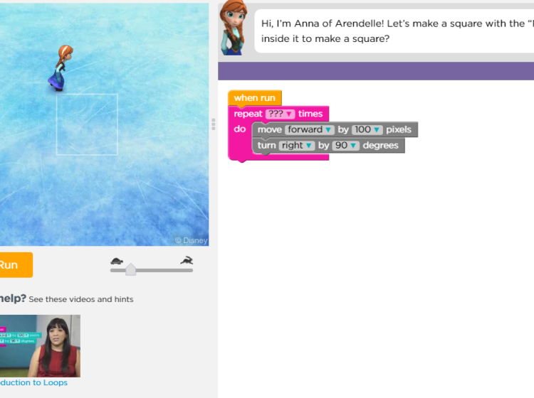 Code with Anna and Elsa Frozen Screenshot