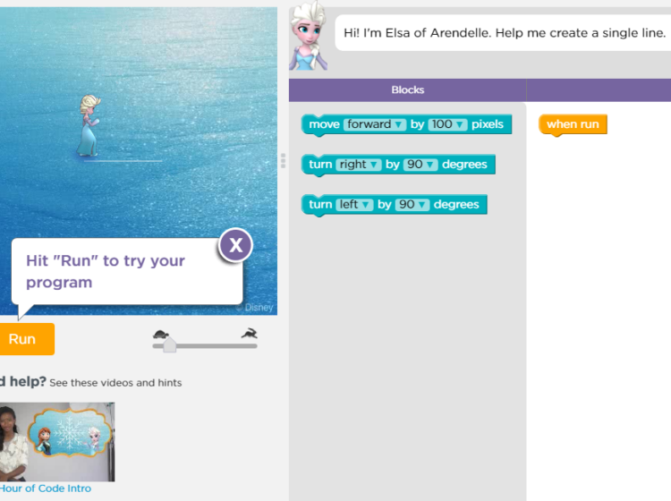 Code with Anna and Elsa Frozen Screenshot