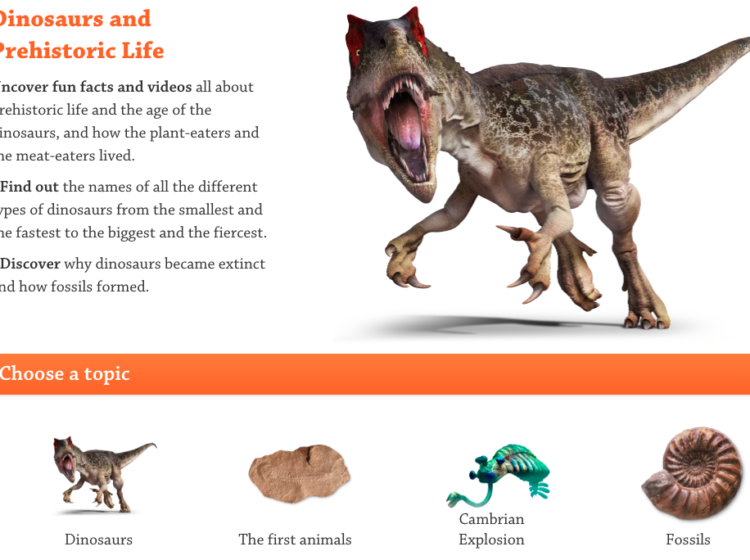 Dinosaurs and Prehistoric Life Screenshot