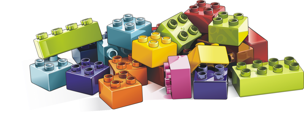 Lego block (including pink ones)