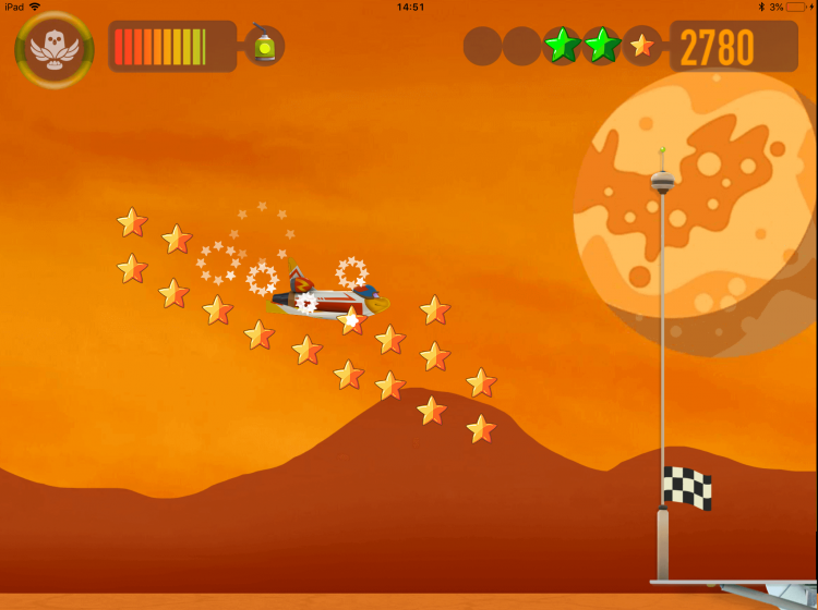 Space racers screenshot spacescape