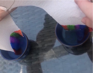 rainbow experiment using buckets